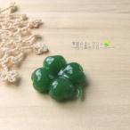 ガラスカトラリー　お箸置き　ディスプレイステージ　クローバー　四つ葉　雑貨　　　四つ葉のクローバー（オリーブグリーン）
