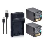 USB充電器 と バッテリー2個セット DC