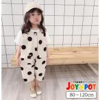 キッズ ベビー服 オーバーオール ドット柄 水玉 ズボン 子供服 サロペット 男の子 女の子 80 90 100 110 120