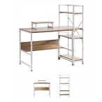 パソコンデスク シェルフセット 一体分割両用 PCデスク パソコンラック 在宅勤務 大容量調節可能 ブックラ HQ-TT-SJZ