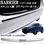 ハリアー ハリヤー ハリアーハイブリッド 60系 65系　ステンレス　リアバンパーガード リアバンパーガーニッシュ プレート エアロチューン