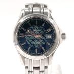 オメガ OMEGA 腕時計 2580.8 シーマスター 120 ジャックマイヨール 1997 ステンレススチール シルバー ネイビー クオーツ 1000本限定