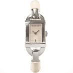 グッチ GUCCI 腕時計 6800L バンブーバングルウォッチ ステンレススチール シルバー/ホワイト クオーツ 保存箱付き