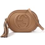 新品 グッチ GUCCI ソーホー ショルダーバッグ ポシェット クロスボディ GG 747779 タッセル レザー ベージュ