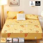 ボックスシーツ ワイドキング パッド一体型ボックスシーツ モノトーン ベッドカバー 安い