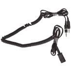 Plantronics Quick Disconnect cable to dual 3.5mm telephony cable Black