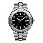 Bulova Men's 98D103 Marine Star Diamond Accented Stainless Steel Bracelet