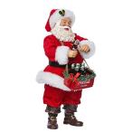 Kurt Adler 25cm Santa Opening Coke Tablepiece