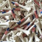 100 7cm Pride Evolution American Flag USA Golf Tees White Wholesale