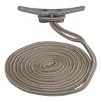 Sea Dog 302112025G/W-1 Double Braided Nylon Dock Line  1.3cm X 7.6m / Gold