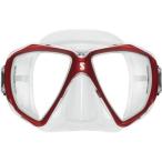 SCUBAPRO Spectra Dive Mask Clear Skirt Silver/Red