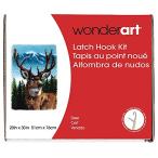 Wonderart Classics 鹿のラッチフックキット 20インチ x 30インチ
