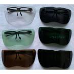 保護メガネ 防護メガネ 保護眼鏡 保護めがね 簡易保護ゴーグル フェイスシールド フェイスガード 接客業 コンビニ 透明シールド 防塵 目立