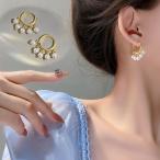Yahoo! Yahoo!ショッピング(ヤフー ショッピング)ピアス リングピアス パール フックピアス モチーフピアス 大ぶり 揺れる アクセサリー プレゼント 上品（メール便送料無料）