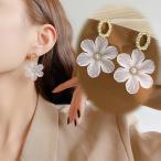 Yahoo! Yahoo!ショッピング(ヤフー ショッピング)ピアス 揺れる 花 ロングピアス デザイン サークル アクセサリー レディース ファッション 可愛い 女性 雑貨 かわいい（メール便送料無料）