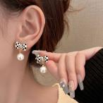 Yahoo! Yahoo!ショッピング(ヤフー ショッピング)パールピアス シンプル リボン 揺れる ゴールド  かわいい 大人 卒園 卒業 フォーマル 結婚式 パーティーピアス キラキラ 蝶結び（メール便送料無料）