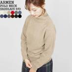 ショッピングARMEN [クーポンで20%OFF]モデールパーティキュリエールアーメン/ARMEN ポロネックサドルショルダープルオーバー JNAMP1651 レディース