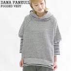 ショッピングprit [クーポンで20%OFF]ダナファヌル/DANA FANEUIL フード付きプルオーバーベスト パーカベスト コットン スウェット ガーゼ裏毛 FOODED VEST D2722302 レディース