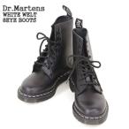 [クーポンで20%OFF]ドクターマーチン/Dr.Martens 1460ホワイトステッチ スムースレザー8ホールブーツ 24758001 レディース