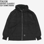 ショッピングクラシック [クーポンで20%OFF]タイオン/TAION スポーツクラシックフロントジップダウンパーカー フード付きダウンジャケット TAION-106WZSC メンズ レディース