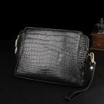 本革　ワニ革　 メンズ ビジネスバック メンズクラッチバッグ ハンドバッグ　 手提げ カバン 多機能 多収納