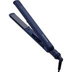 SALONIA サロニア ストレートアイロン ヘアアイロン 24mm 耐熱ポーチ付 海外対応 SL-004SNV ネイビー