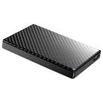 ショッピングHDD [箱破損 または 箱汚れ品]I・O DATA HDPT-UTS2K (カーボンブラック)
