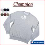 ショッピングチャンピオン Champion チャンピオン USAコットン トリコロールタグ ワンポイント刺繍 裏毛 無地 スウェットシャツ C3-W001