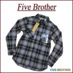 ショッピングネルシャツ FIVE BROTHER ファイブブラザー チェック 長袖 ヘビーネルシャツ 152160