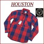 ショッピングネルシャツ HOUSTON ヒューストン マチ付 長袖 ビエラ ブロックチェック ヘビーネルシャツ 40958