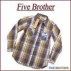 FIVE BROTHER ファイブブラザー マドラスチェック 長袖 ヘビーネルシャツ 152360
