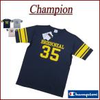 Champion チャンピオン トリコロールタグ USAコットン カレッジプリント 半袖 フットボール Tシャツ C3-B349