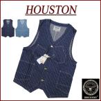 HOUSTON ヒューストン 12oz ウォバッシュストライプ デニム 30’s モデル レイルローダー ワークベスト 51550