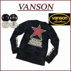 ショッピングスカル VANSON バンソン スカル カモフラージュ 前Vガゼット サーマル ロンT NVLT-904