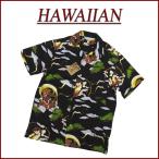 風神雷神 半袖 和柄 レーヨン100% アロハシャツ メンズ