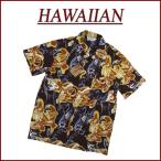 龍波 水飛沫 半袖 和柄 レーヨン100% アロハシャツ メンズ