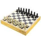 Shalinindia Rajasthan Stone Art Unique Chess Sets and Board -Indian Handmade Unique Gifts -Size 16X16 Inches