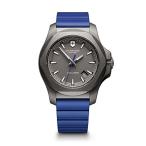 Victorinox Swiss Army Men's I.N.O.X. Titanium Swiss-Quartz Watch with Rubber Strap, Blue, 21 (Model: 241759)