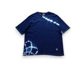 ASCENSION ( выцветание nshon) / Dark Indigo темно синий индиго окраска Thai Daiwa ido Silhouette футболка индиго окраска темно синий футболка Thai большой чёрный часть. название вода окраска бесплатная доставка as-1286