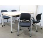 会議テーブル 会議用テーブル ミーティングテーブル ミーティングセット 会議チェア ミーティングチェア 中古オフィス家具