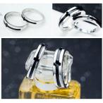 Yahoo! Yahoo!ショッピング(ヤフー ショッピング)シルバー S925 ペア リング メンズ レディース ブラック クロス 低刺激 シンプル クリスマス バレンタイン ホワイトデー プレゼント おすすめ