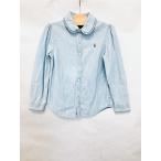 ショッピングダンガリー POLO RALPH LAUREN　ラルフローレン　女の子　ダンガリーシャツ　120cm　水色　3407625