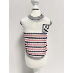 Coo Couture Koo kchu-ru tops окантовка морской сделано в Японии собака одежда собака одежда SS белый темно-синий розовый сетка материалы 6449865