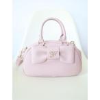 Maison de FLEUR mezzo ndof правило F лента сумка "Boston bag" потускнение розовое золото плечо с ремешком .2way б/у женский /6469374