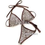 . линия .... животное рисунок T-back бикини с треугольными чашками . накладка входить купальный костюм chi-ta- Brown плавание одежда видеть .bla Rush Guard серфинг плавание 