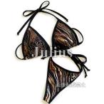  Schic . рисунок sexy T-back бикини купальный костюм (. накладка входить ) Brown .. плавание плавание одежда микро Mini микро Mini раздельный 