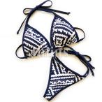  геометрический рисунок T-back бикини с треугольными чашками . накладка входить купальный костюм белый x темно-синий Rush Guard шорты комплект купальный костюм бикини на завязках микро бикини tube top 