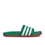 アディダス Adidas 【 Adilette Comfort Slide 'Vivid Green Scarlet' Men 】 メンズ