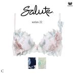 ワコール サルート 22G ブラジャー BTJ422 3/4カップワイヤー P-upタイプ  Cカップ