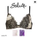 ショッピングサルート ワコール サルート 95G ブラジャー BTJ495 3/4カップワイヤー VIVA LINEブラ  DEFカップ